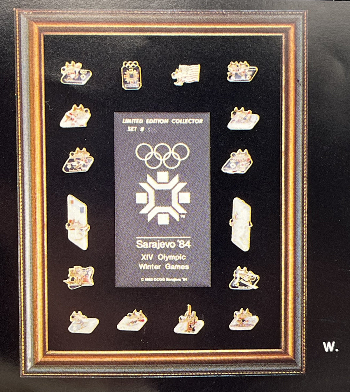 1984 Sarajevo Vučko Mascot Pin Set
