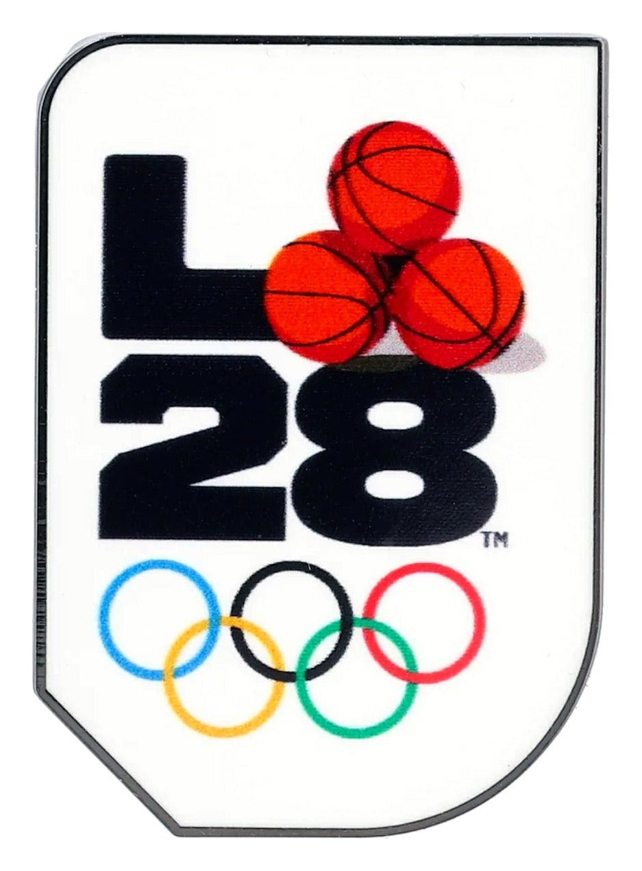 2028 Los Angeles Olympic Pin - LA28 Logo & Basketball Pin