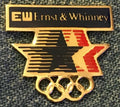 Ernst & Whinney 1984 Los Angeles Olympic sponsor pin