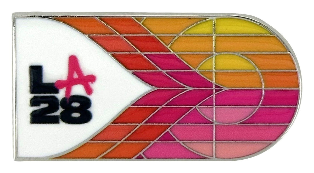 2028 Los Angeles Olympic Pin - LA28 Look of the Games Chevron Track Pin