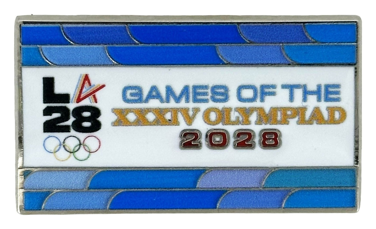 2028 Los Angeles Olympic Pin - LA28 Look of the Games XXXIV Olympiad Banner Pin