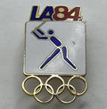 Baseball Olympic Pictogram Brooch Pin ~ 1984 Los Angeles Summer Games ~ LA