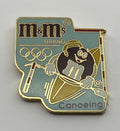 1992 Barcelona Olympic Kayak Pin ~ M&M's Canoeing