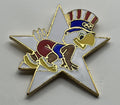 1984 Los Angeles Olympic Track & Field Pin ~ Sam the Eagle Series II White Star Sprint