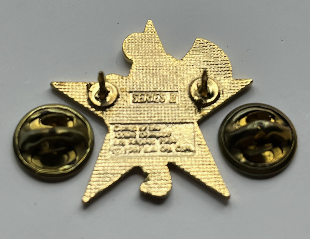 1984 Los Angeles Olympic Soccer Pin ~ Sam the Eagle Series II White Star