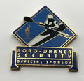 1996 Atlanta Olympic Kayak Pin ~ Borg-Warner Security Sponsor