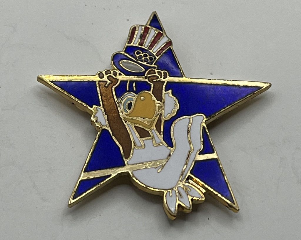 1984 Los Angeles Olympic Gymnastics Pin ~ Sam the Eagle Series II Blue Star Parallel Bars