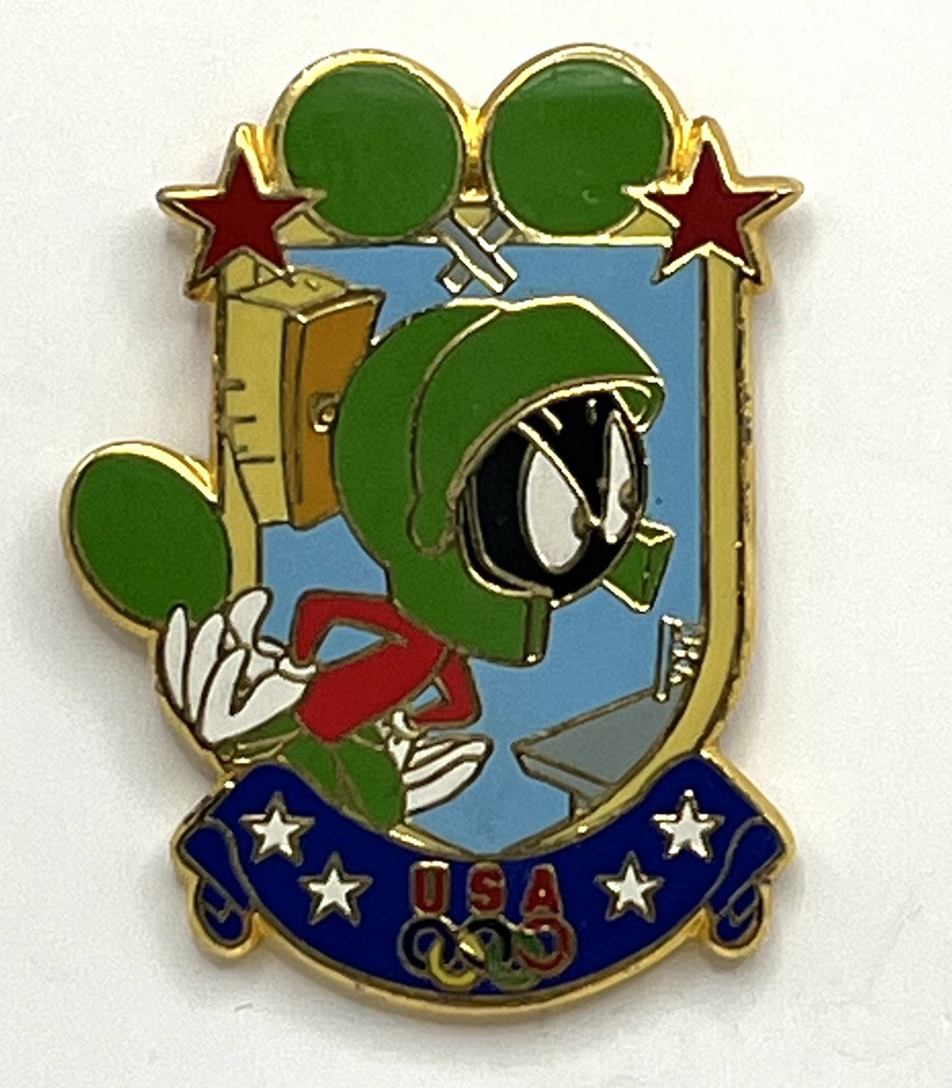 1996 Atlanta Olympic Pin ~ Marvin the Martian ~ USA Table Tennis