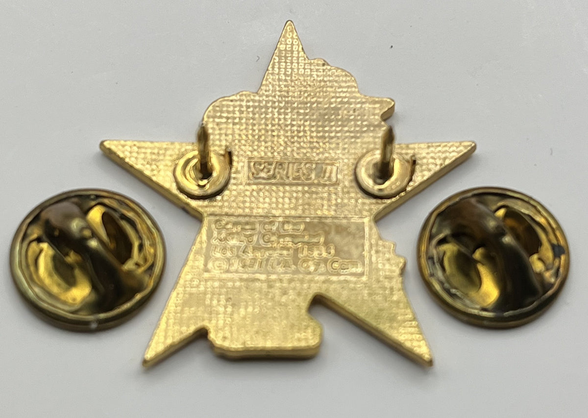 1984 Los Angeles Olympic Baseball Pin ~ Sam the Eagle Series II Red Star