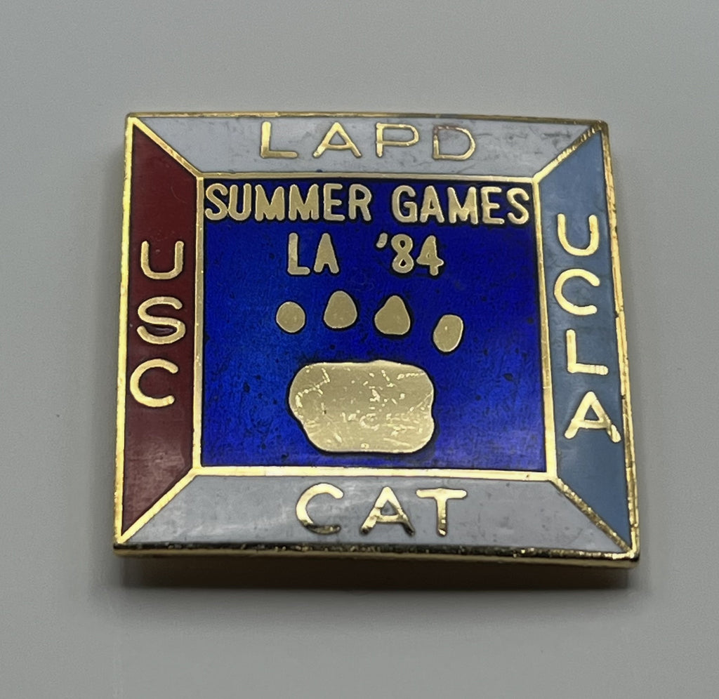 1984 Olympic Pin ~ LAPD USC UCLA CAT Summer Games LA '84