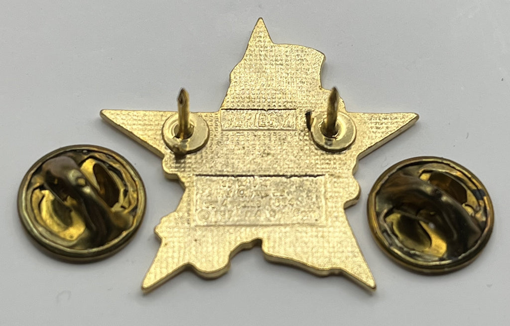 1984 Los Angeles Olympic Track & Field Pin ~ Sam the Eagle Series II White Star Shot Put