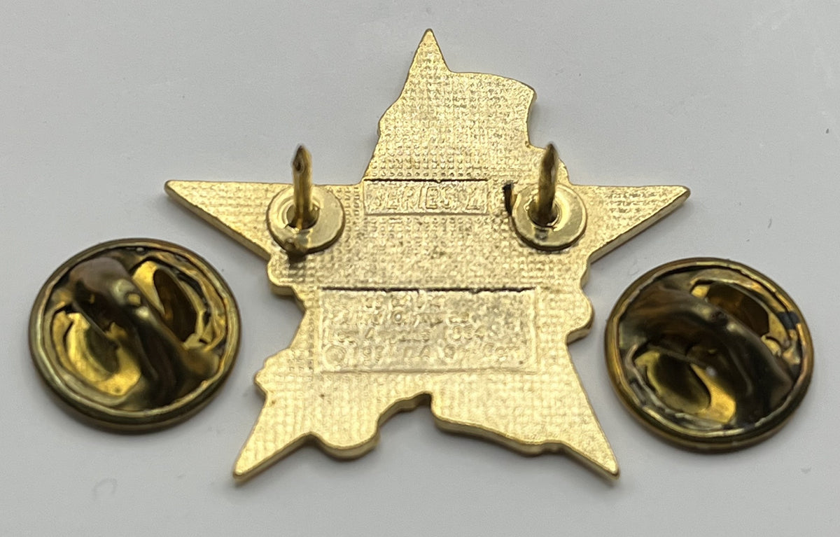 1984 Los Angeles Olympic Track & Field Pin ~ Sam the Eagle Series II White Star Shot Put