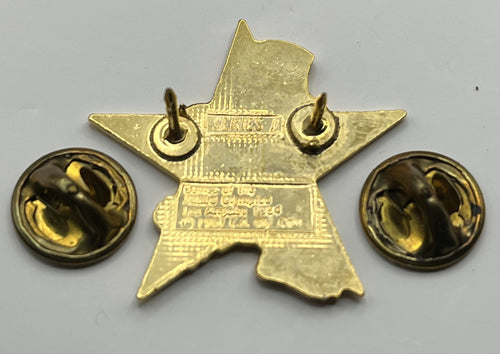 1984 Los Angeles Olympic Boxing Pin ~ Sam the Eagle Series II Blue Star