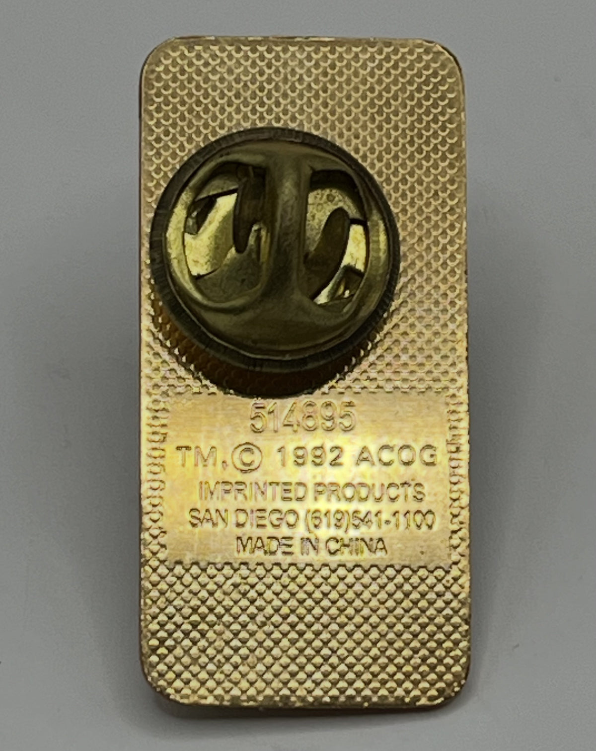 1996 Atlanta Olympic Pin Unauthorized Color Brown Maroon Torch Logo 514895