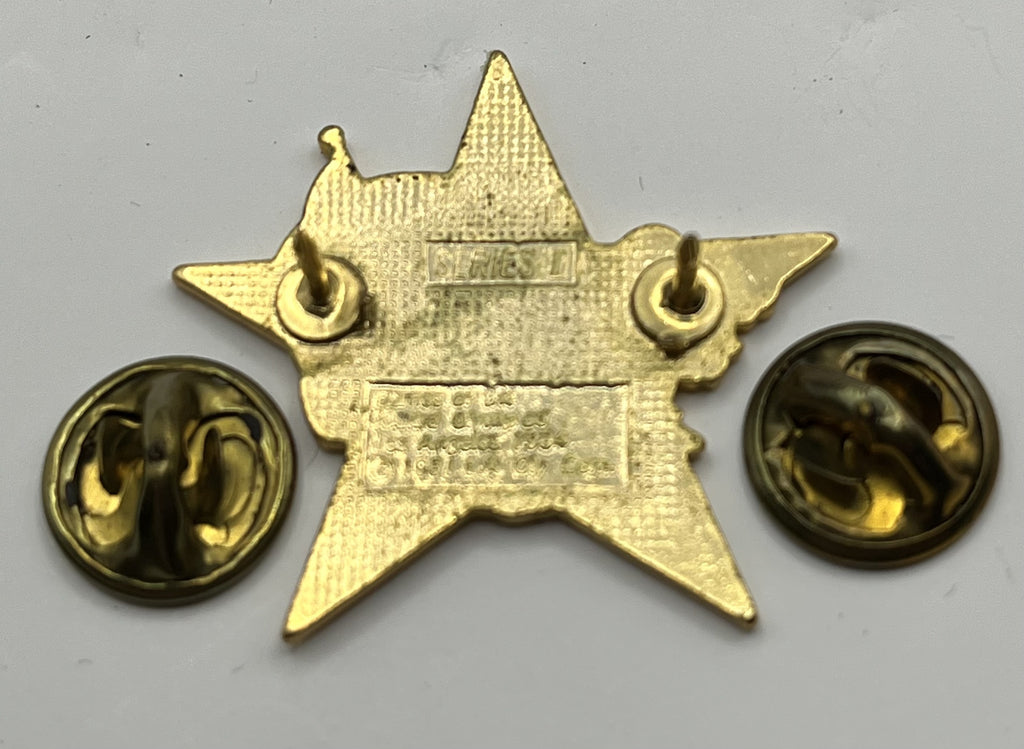 1984 Los Angeles Olympic Yachting Pin ~ Sam the Eagle Series II Red Star