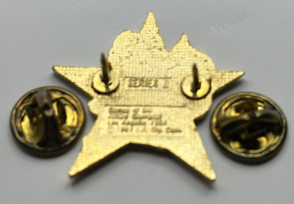 1984 Los Angeles Olympic Archery Pin ~ Sam the Eagle Series II Red Star