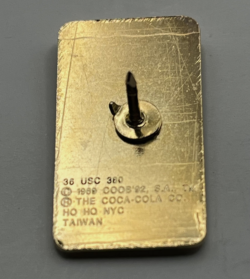 1992 Barcelona Olympic Cycling Pin ~ Coca-Cola Cobi Mascot