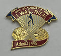 1996 Atlanta Olympic Baseball Pin ~ I Was There ~ Atlanta-Fulton County Stadium