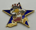 1984 Los Angeles Olympic Boxing Pin ~ Sam the Eagle Series II Blue Star