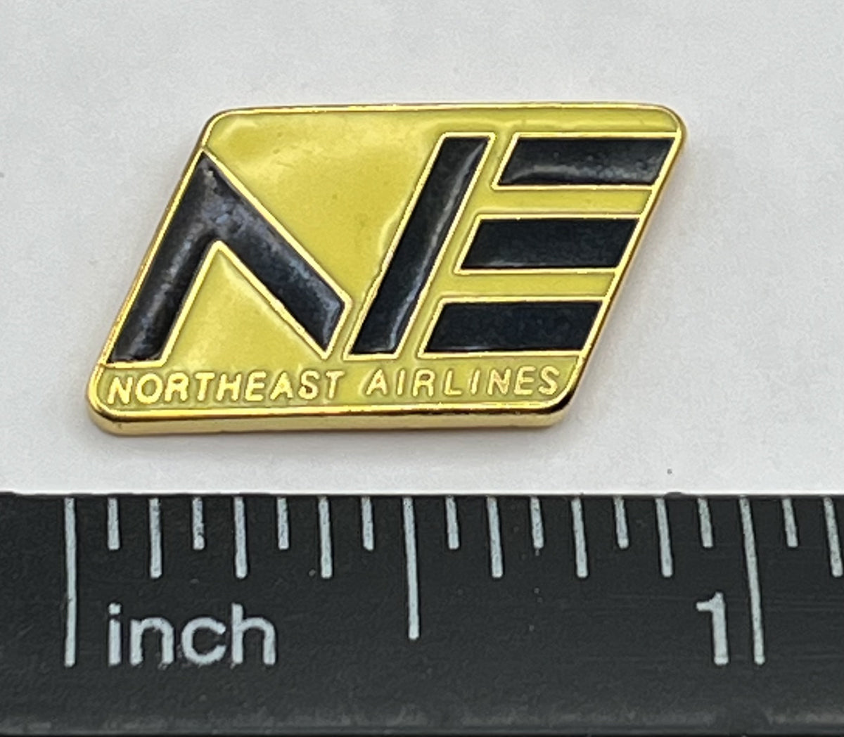 Northeast Airlines Pin ~ Yellow & Black NE Logo