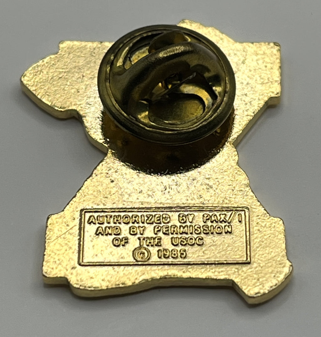 1987 Indianapolis Pan Am Games Kayak Pin ~ Amigo Mascot