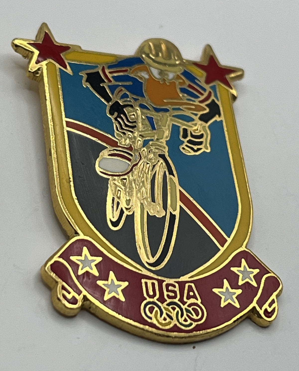 1996 USA Olympic Cycling Pin ~ Looney Tunes Daffy Duck