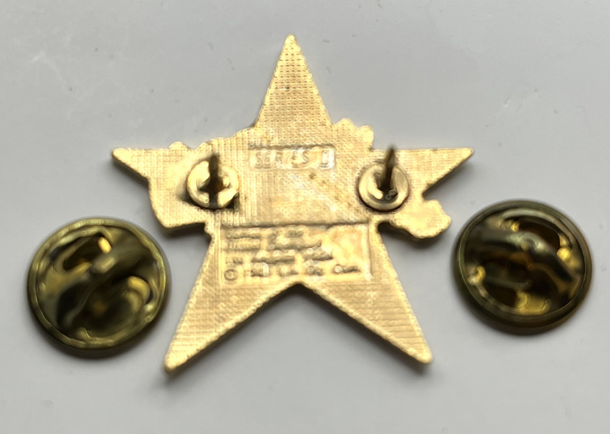 1984 Los Angeles Olympic Swimming Pin ~ Sam the Eagle Series II White Star