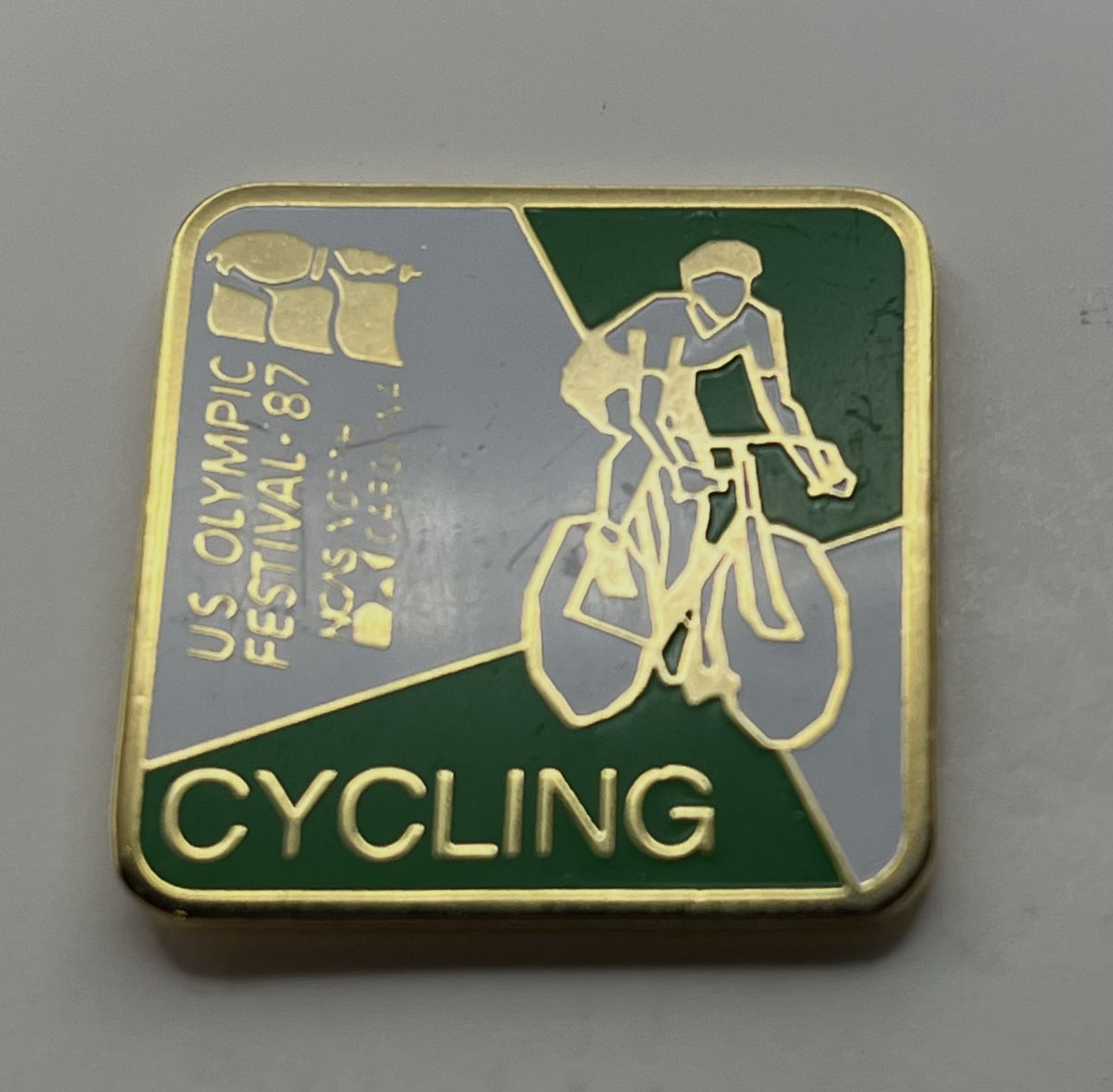 1987 U.S. Olympic Festival Cycling Pin ~ North Carolina