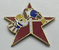 1984 Los Angeles Olympic Track & Field Pin ~ Sam the Eagle Series II Red Star High Jump