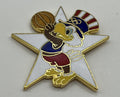 1984 Los Angeles Olympic Basketball Pin ~ Sam the Eagle Series II White Star