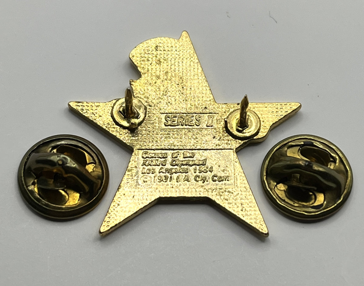 1984 Los Angeles Olympic Gymnastics Pin ~ Sam the Eagle Series II White Star Balance Beam