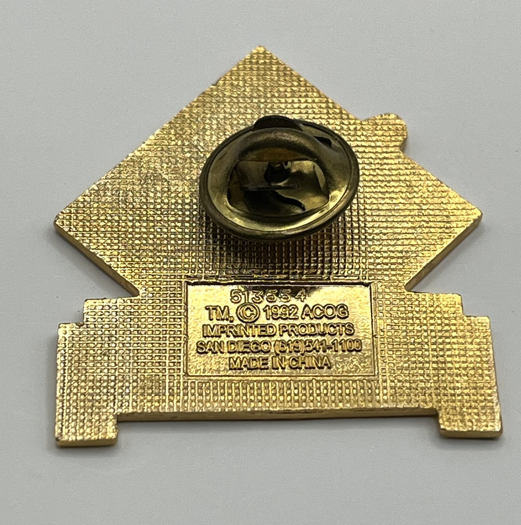 1996 Atlanta Olympic Kayak Pin ~ Borg-Warner Security Sponsor