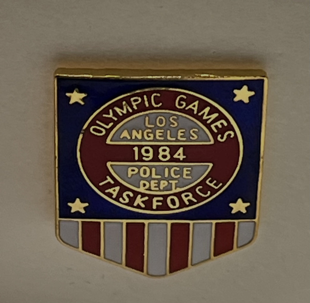 1984 Los Angeles Olympic Pin LAPD Police Dept Taskforce