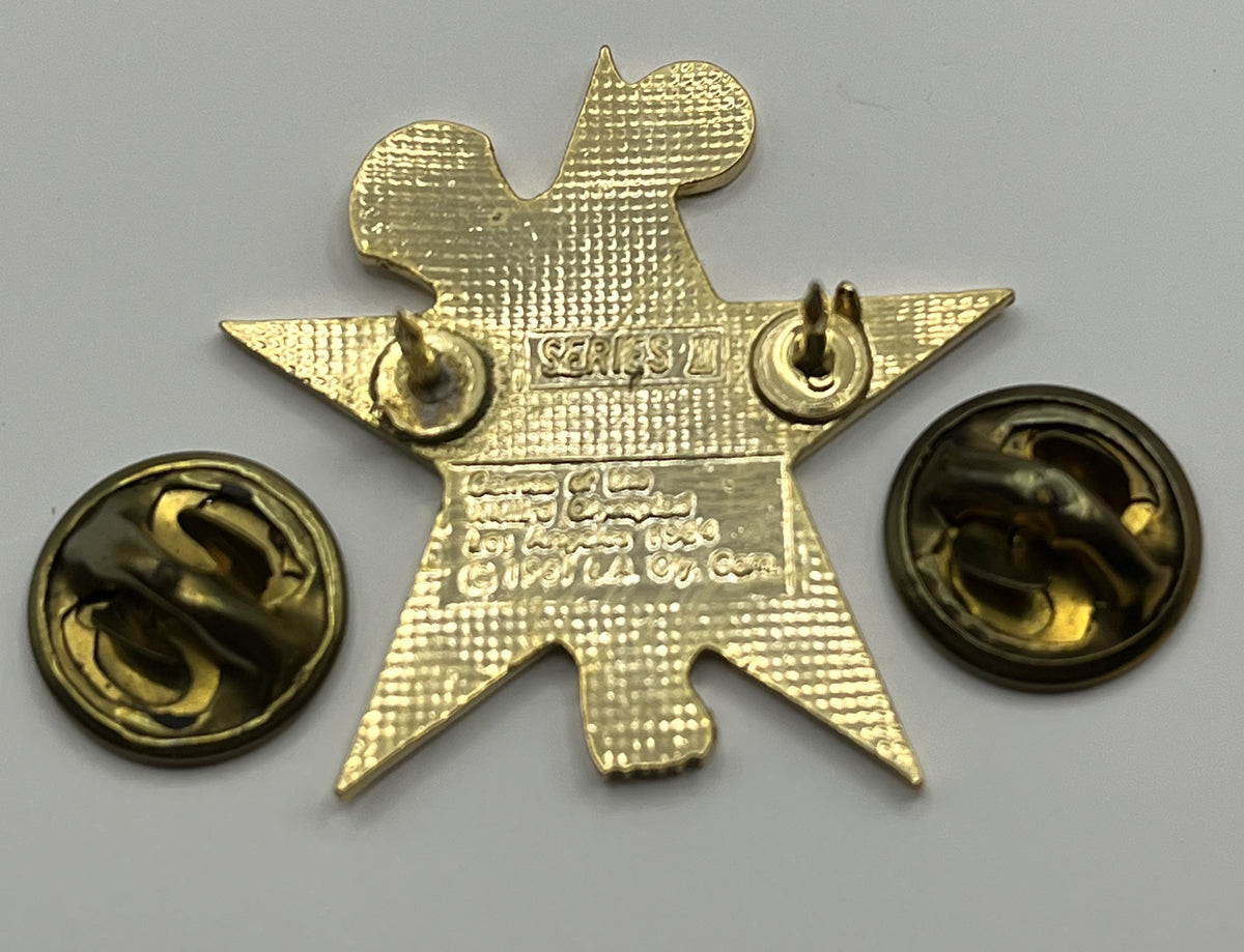 1984 Los Angeles Olympic Volleyball Pin ~ Sam the Eagle Series II Red Star