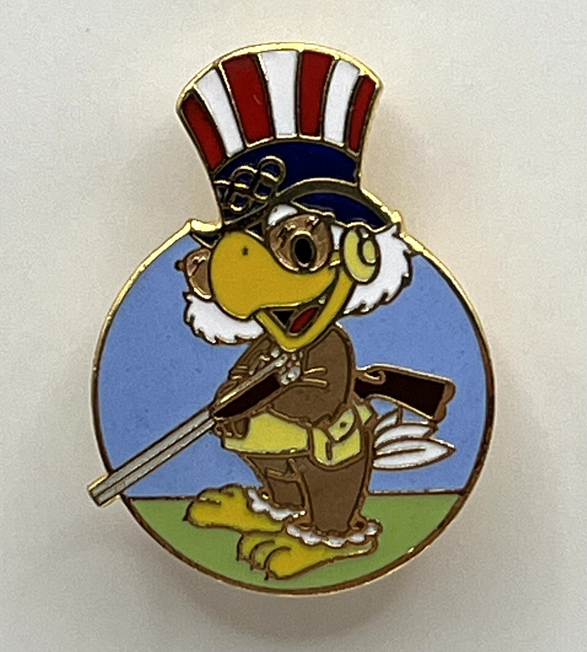 1984 Los Angeles Olympic Pin - Sam the Eagle Shooting