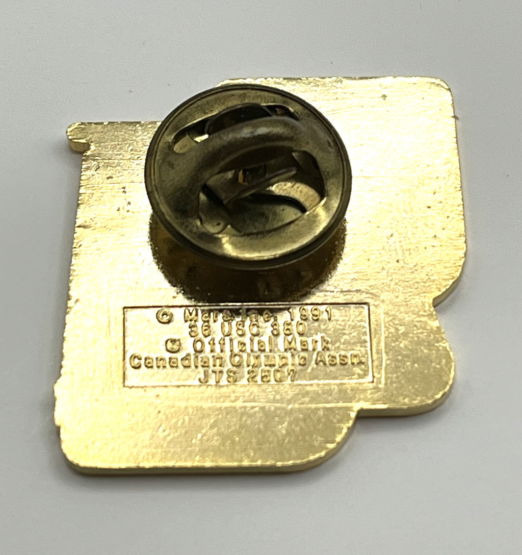 1992 Barcelona Olympic Kayak Pin ~ M&M's Canoeing