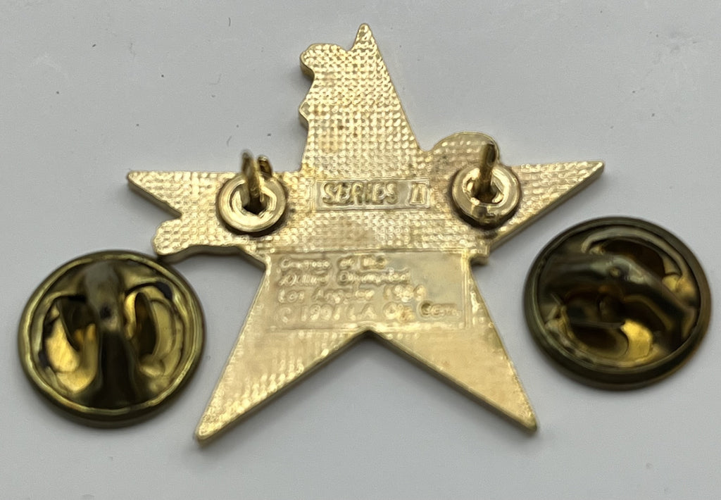 1984 Los Angeles Olympic Synchronized Swimming Pin ~ Sam the Eagle Series II White Star