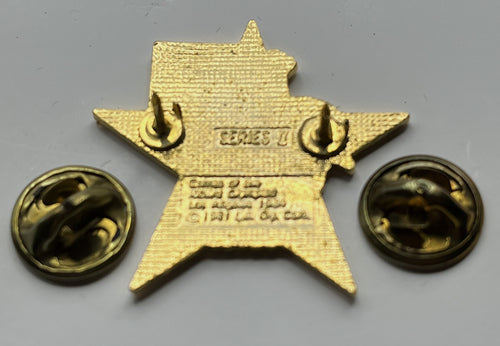 1984 Los Angeles Olympic Diving Pin ~ Sam the Eagle Series II White Star