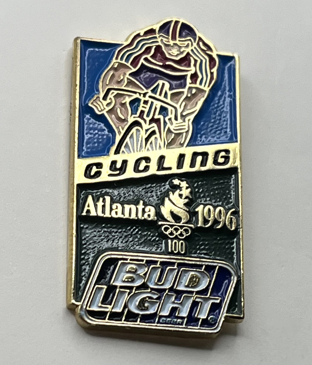 1996 Atlanta Olympic Cycling Pin ~ Bud Light Sponsor