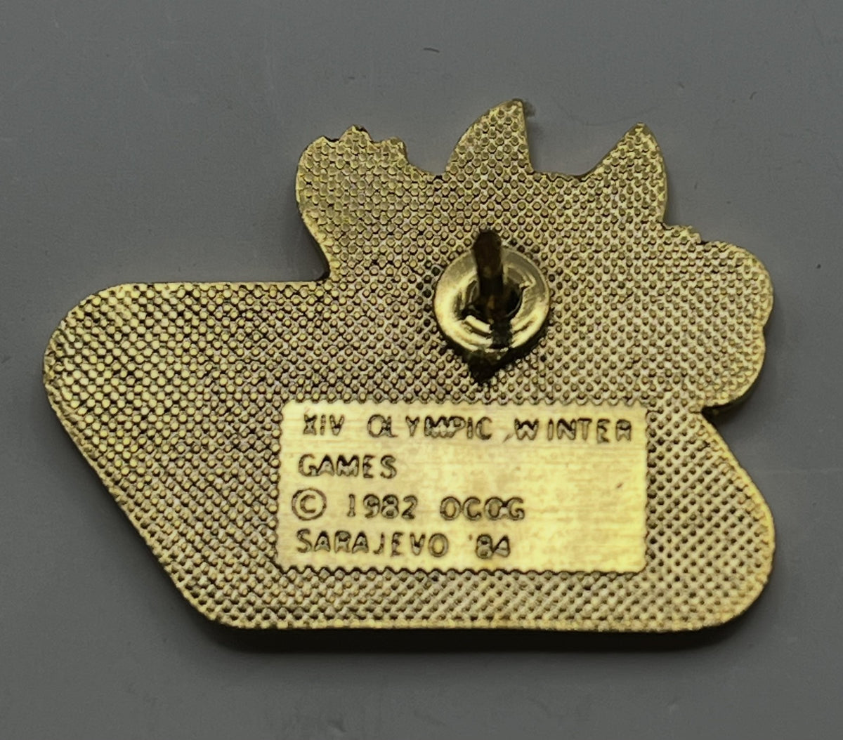 1984 Sarajevo Olympic Pin ~ Vučko Mascot Set ~ Olympic Torch