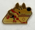 1984 Sarajevo Olympic Pin ~ Vučko Mascot Set ~ Ice Hockey Player