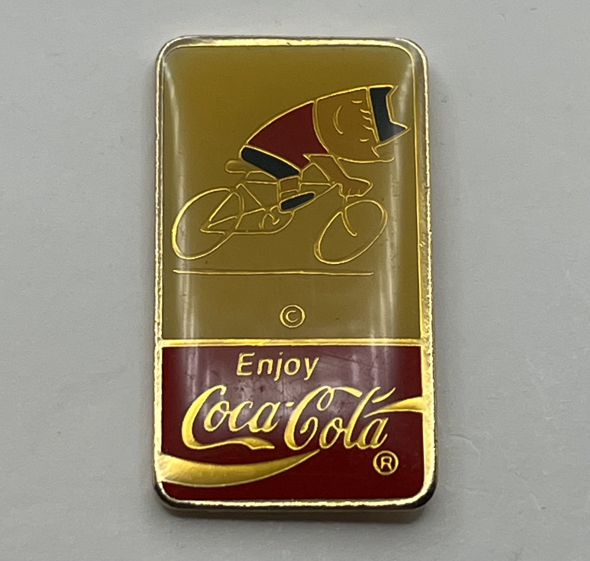 1992 Barcelona Olympic Cycling Pin ~ Coca-Cola Cobi Mascot