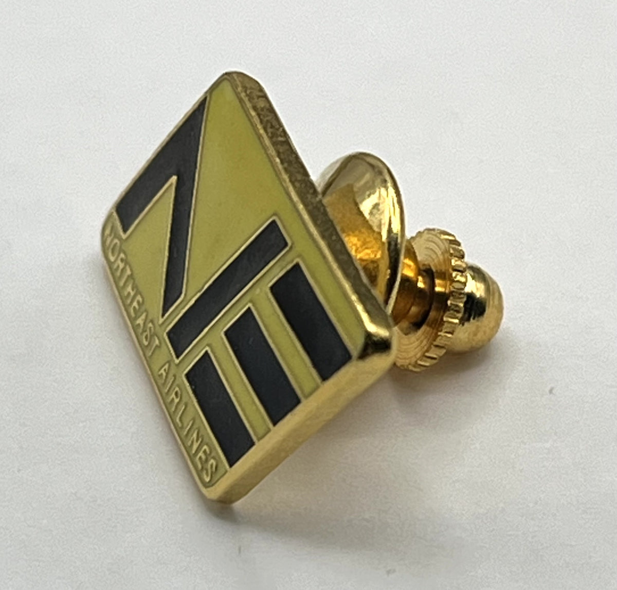 Northeast Airlines Pin ~ Yellow & Black NE Logo