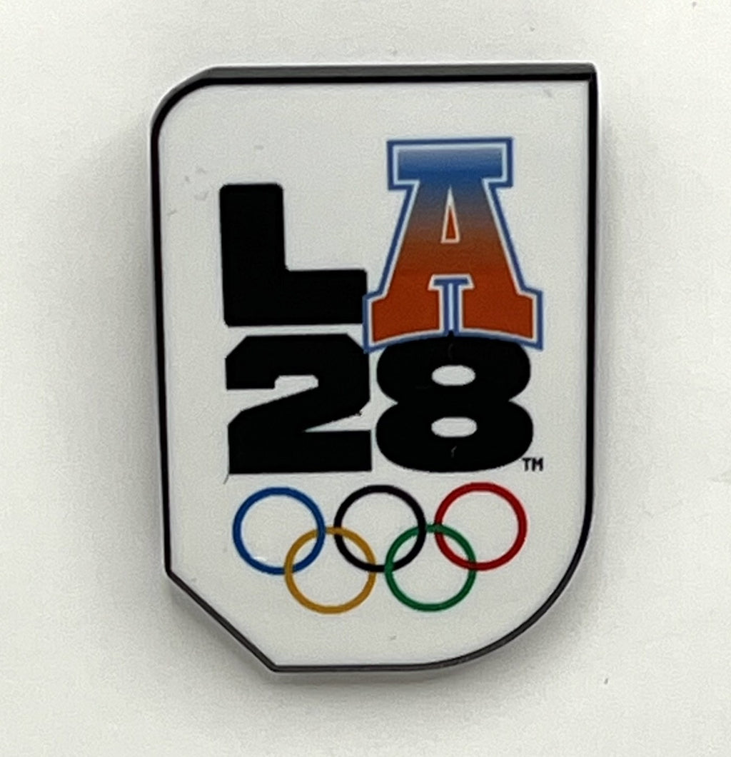2028 Los Angeles Olympic Pin ~ LA28 Logo & Varsity A ~ Pinpal Grand Opening Price