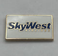 SkyWest Airlines Pin ~ Blue Logo on White