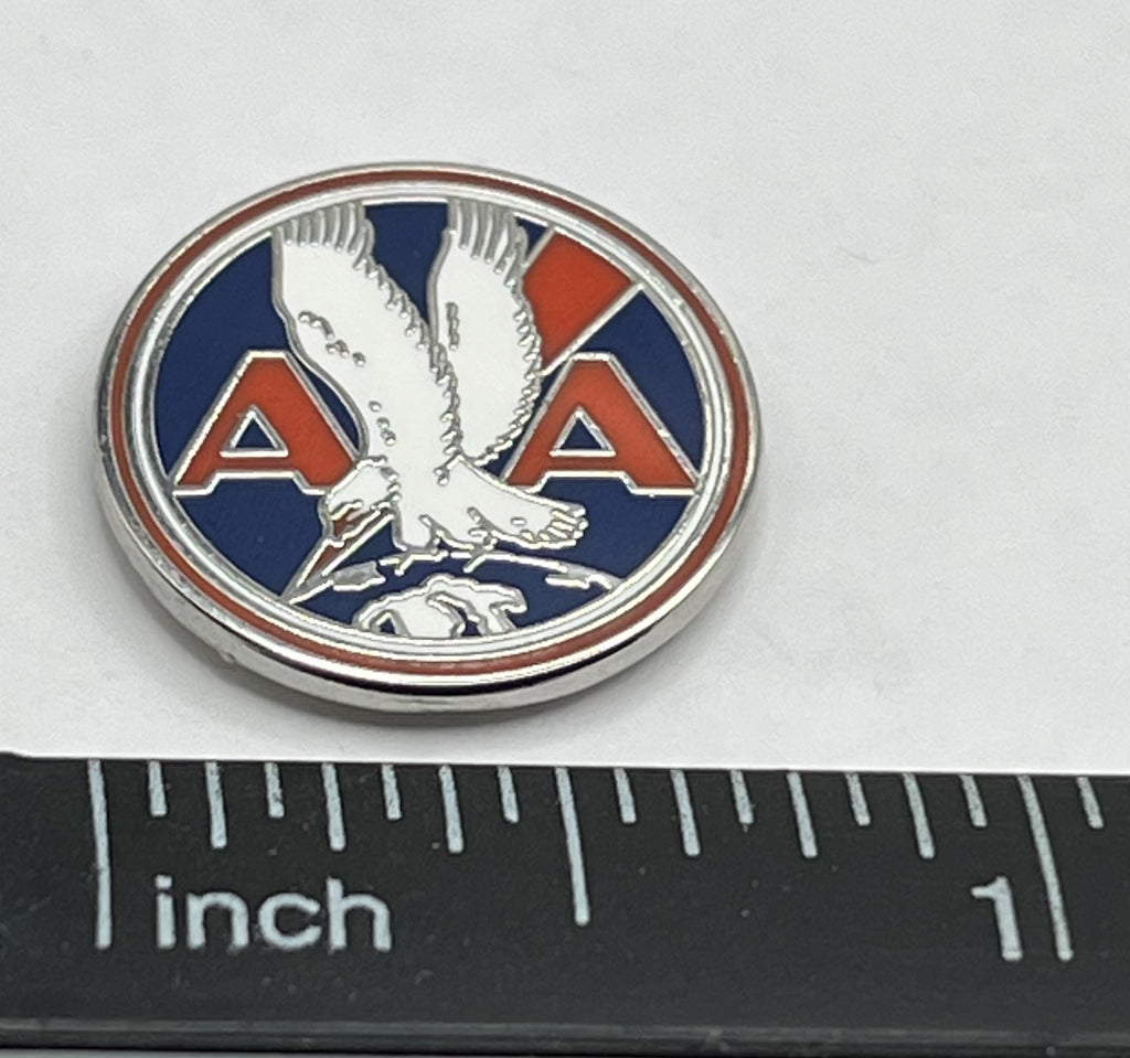 American Airlines Pin ~ Classic Eagle AA Logo ~ Round