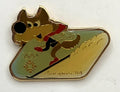 1984 Sarajevo Olympic Pin ~ Vučko Mascot Set ~ Downhill Skiing