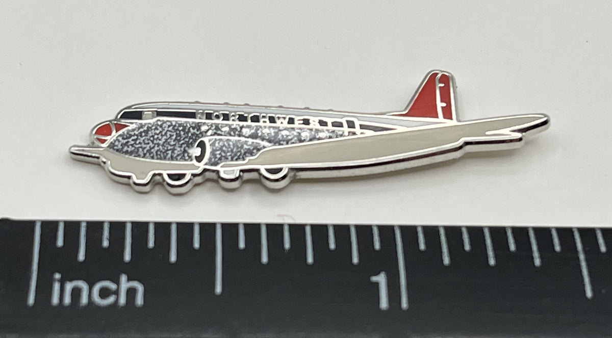 Northwest Airlines DC-3 Airplane Pin ~ Modern Reproduction ~ Gift