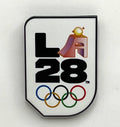 2028 Los Angeles Olympic Pin ~ LA28 Logo & Determination A ~ Pinpal Grand Opening Price