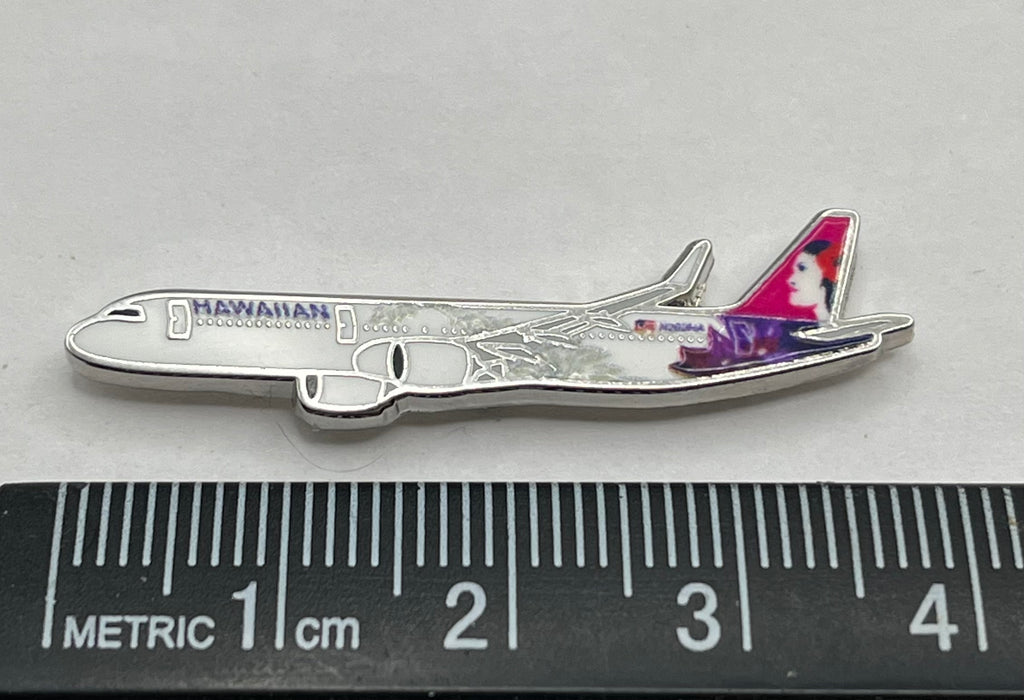 Hawaiian Airlines Airbus A321 neo Airplane Lapel Pin Repro Gift